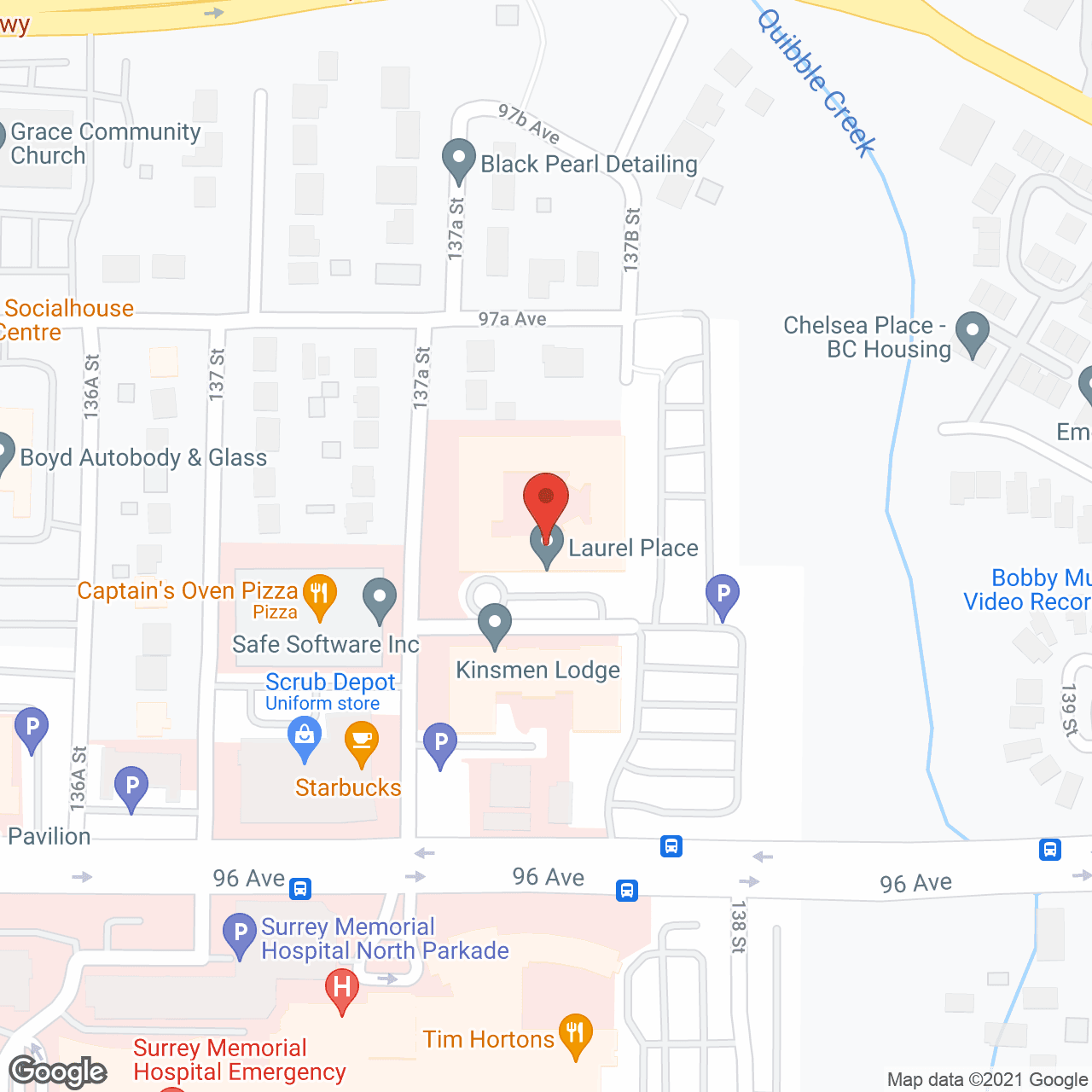 Laurel Place in google map