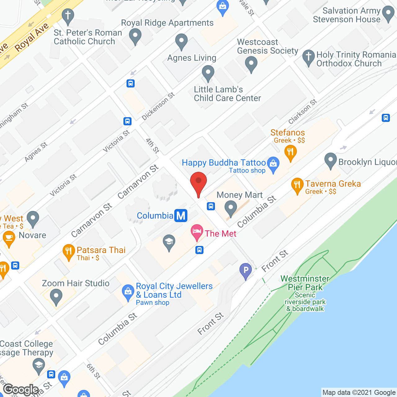 Cliff Block in google map