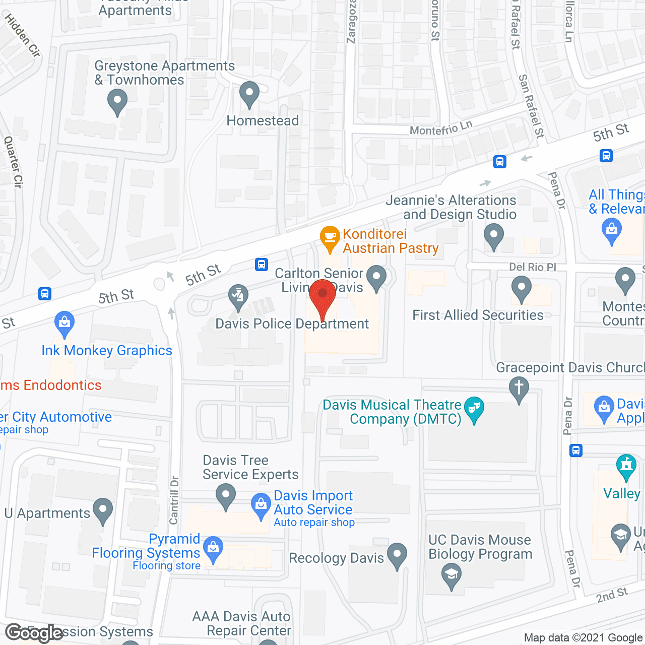 Carlton Plaza Of Davis in google map