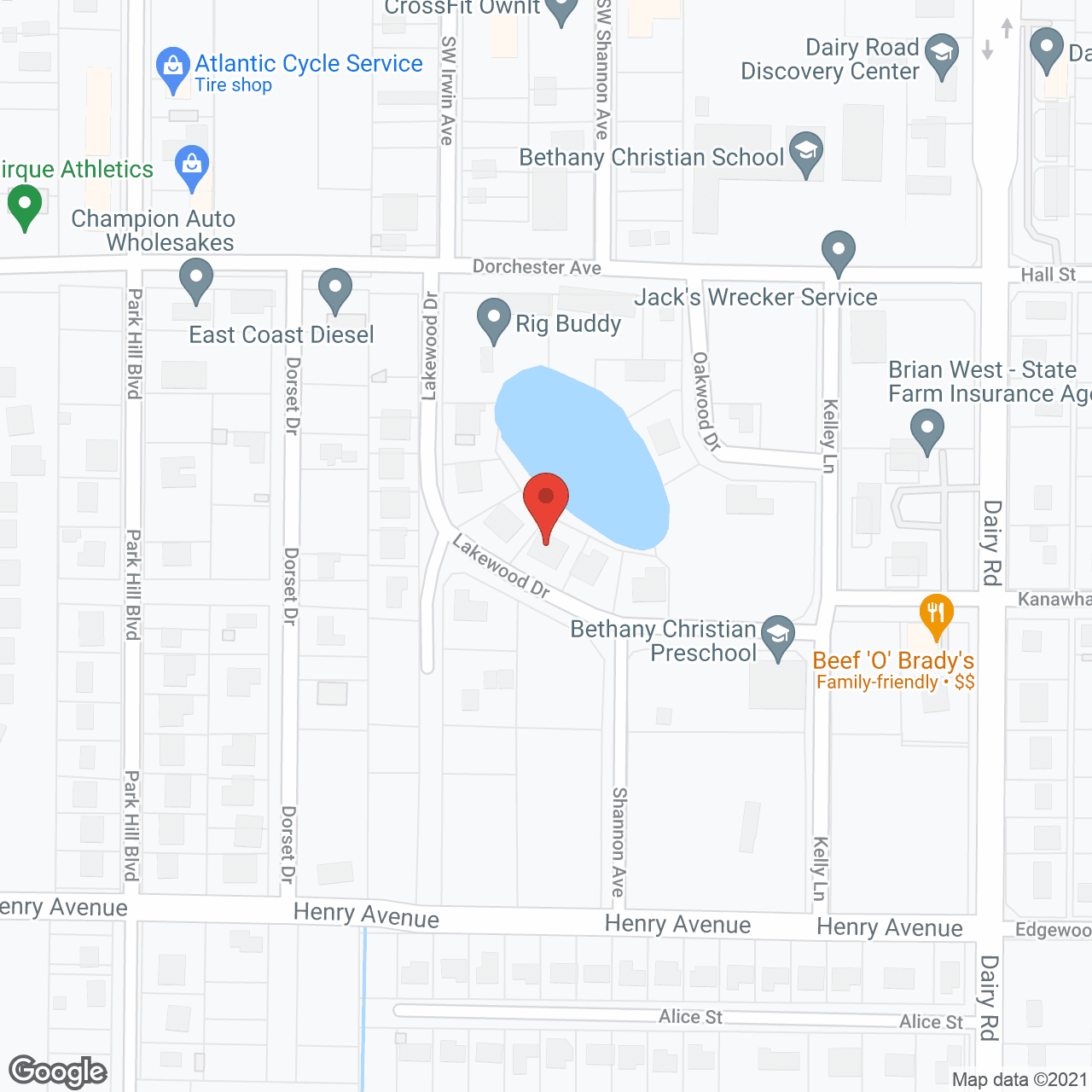 Grammy's House in google map
