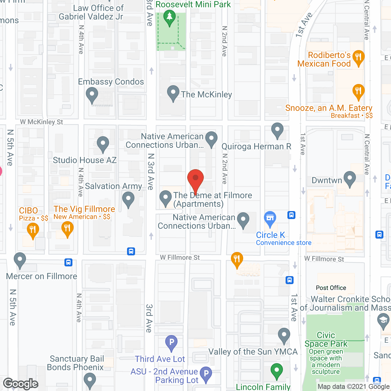 Marquee Apartments in google map