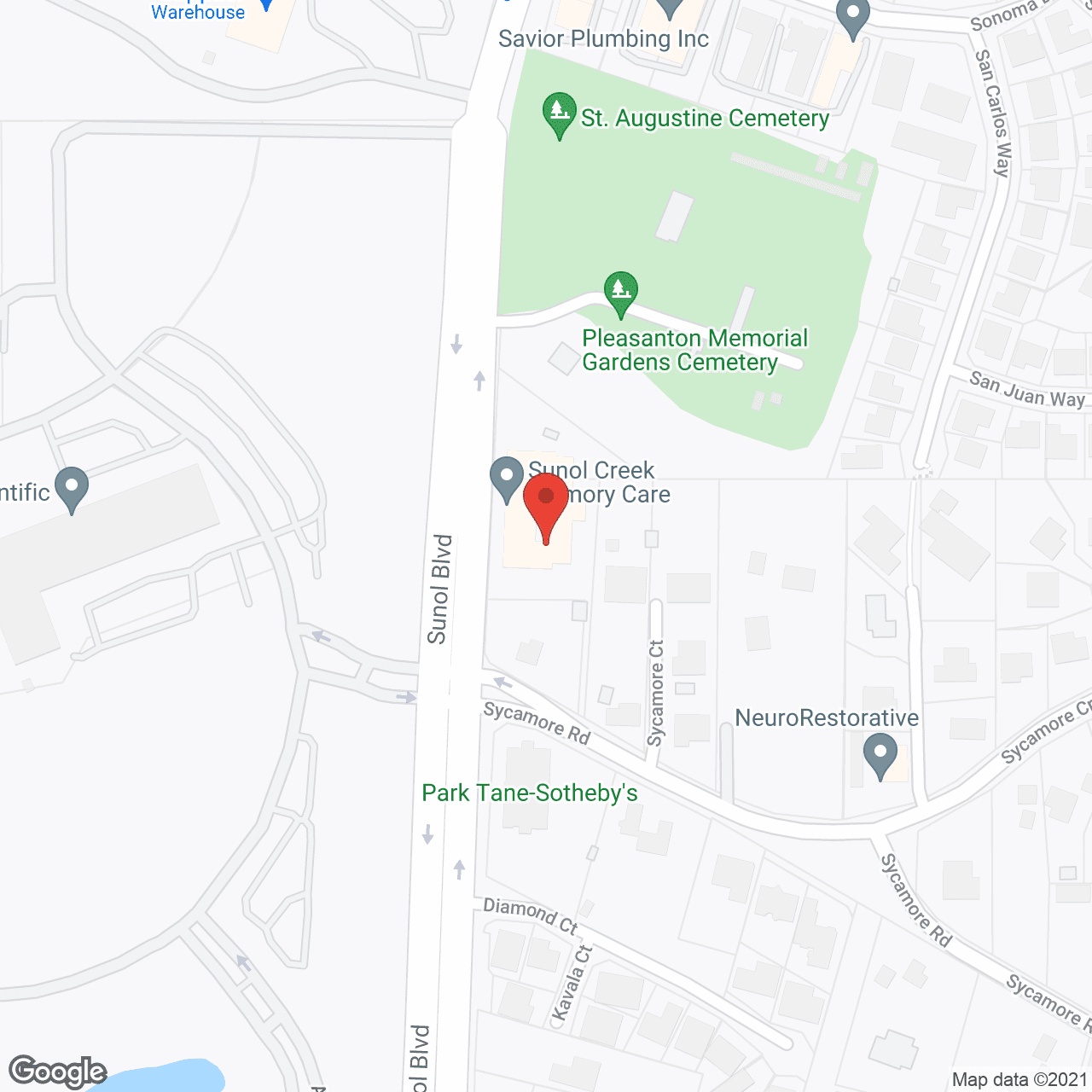 Sunol Creek Memory Care in google map