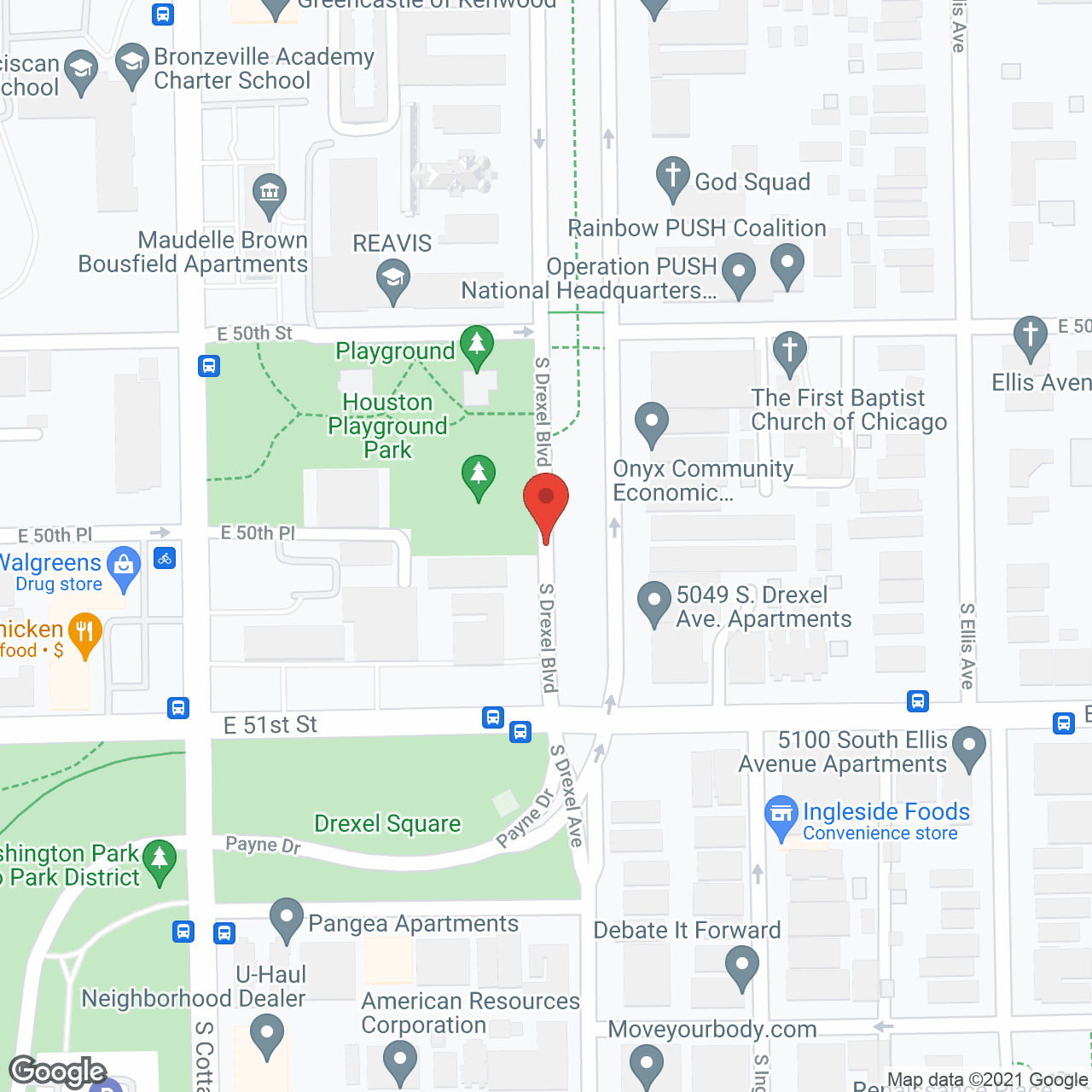 Hyde Park Apartments in google map