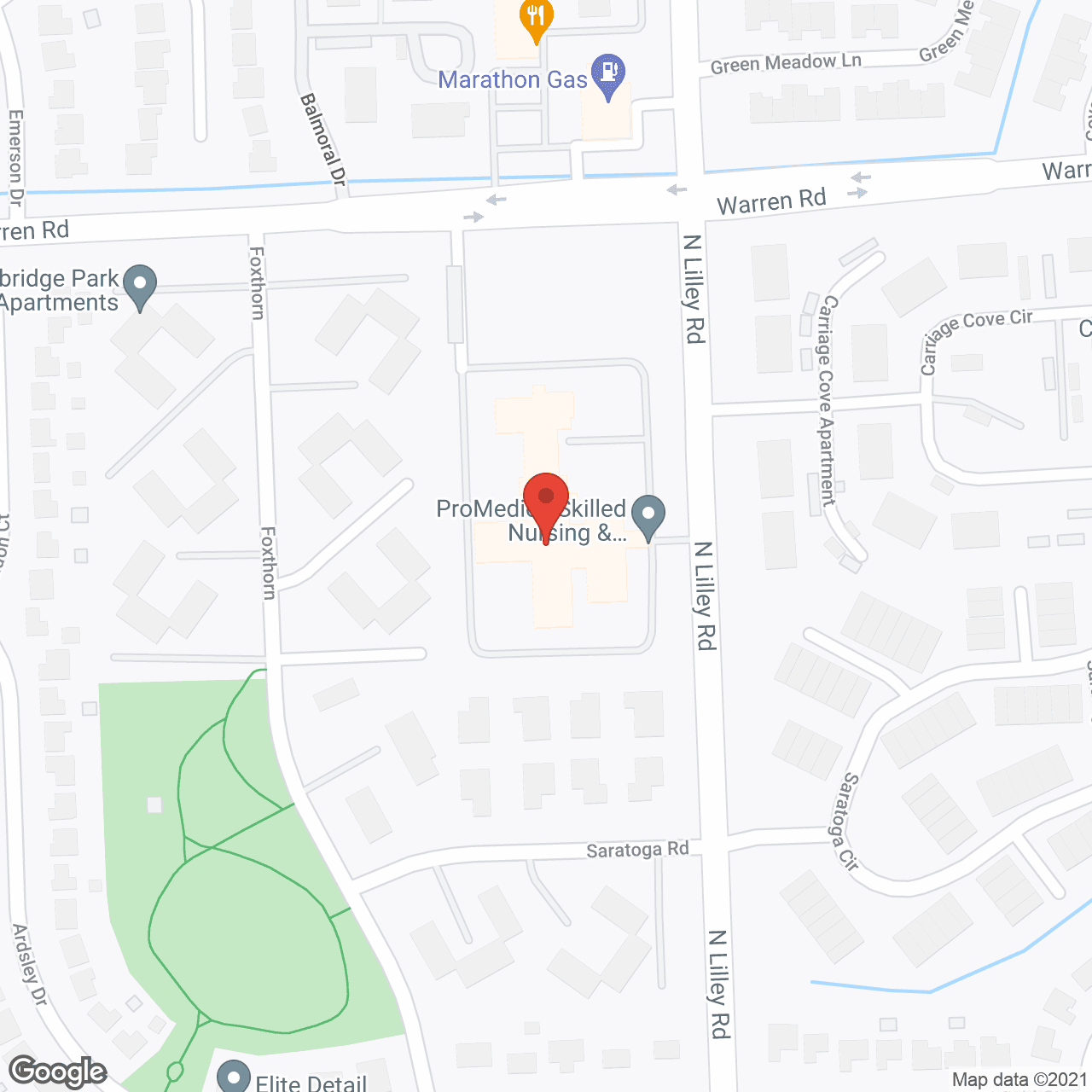 Heartland Health Care Center Canton in google map