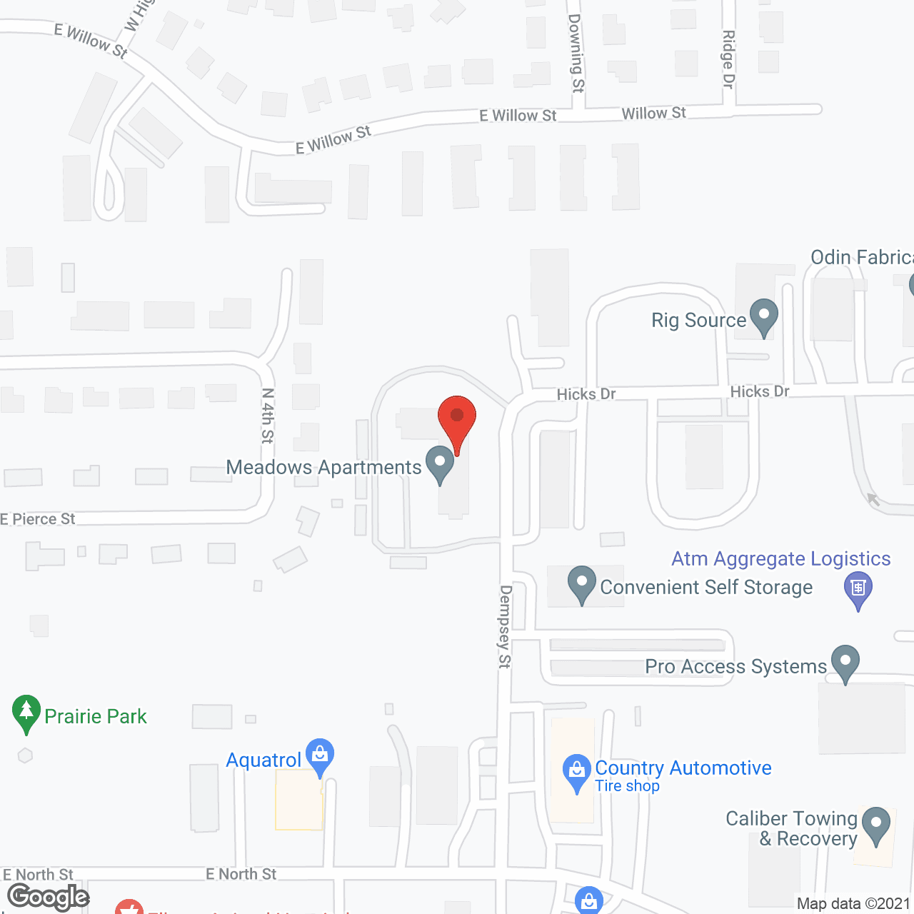 The Meadows Apartments in google map