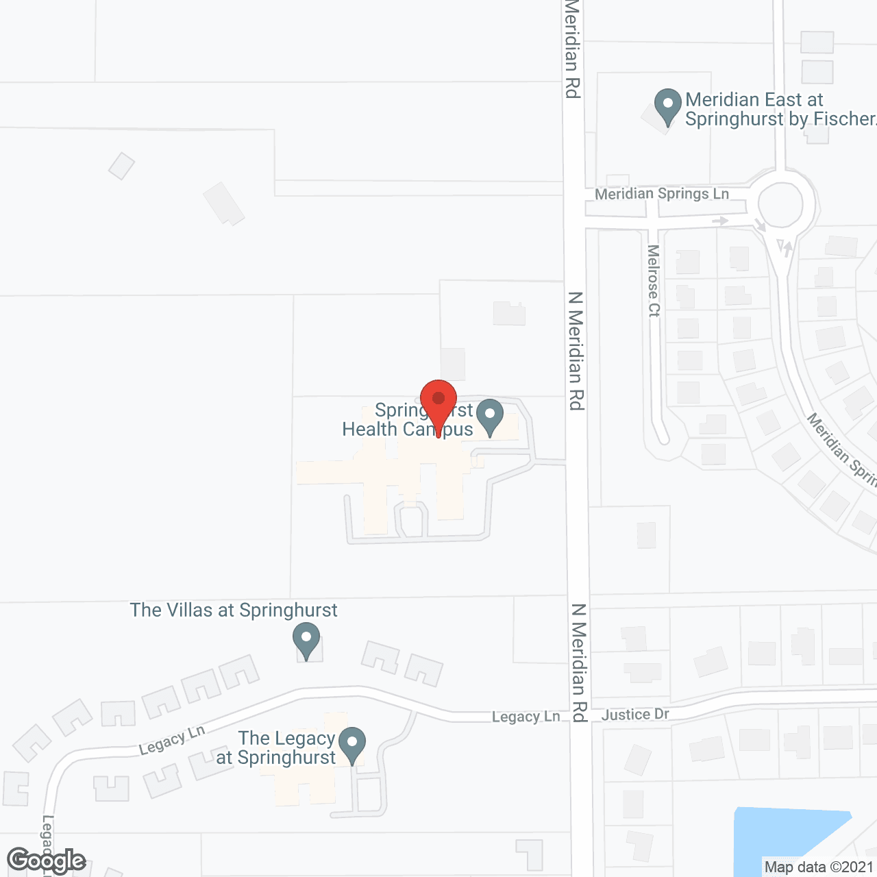 Springhurst Health Campus in google map