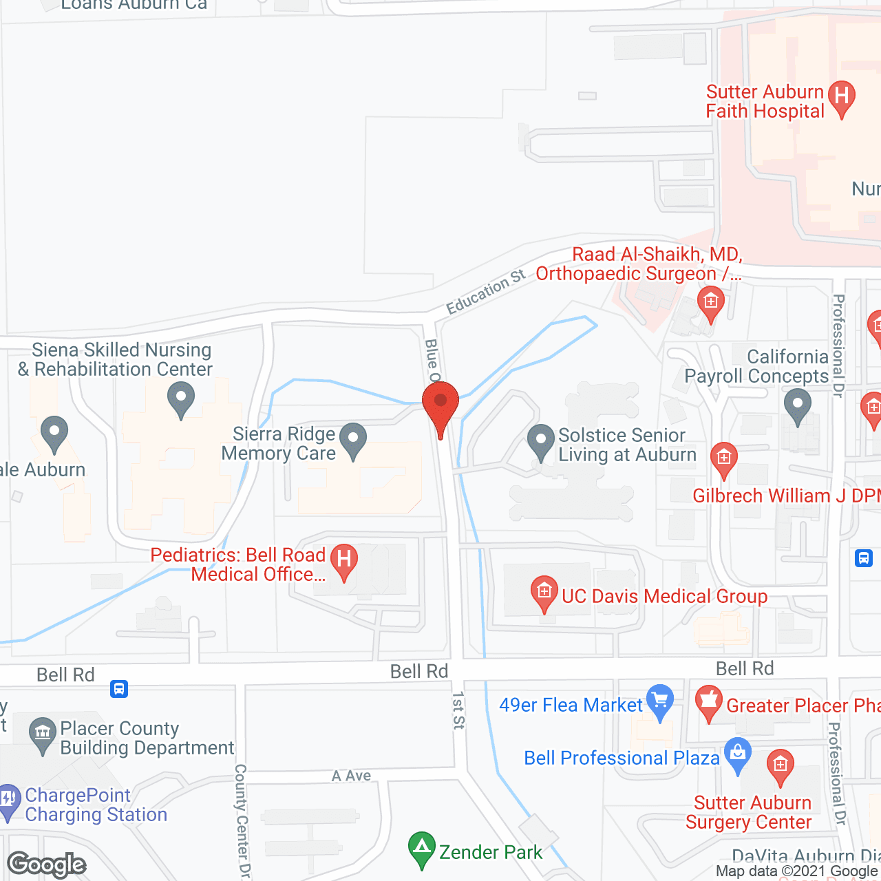 Sierra Ridge Memory Care in google map