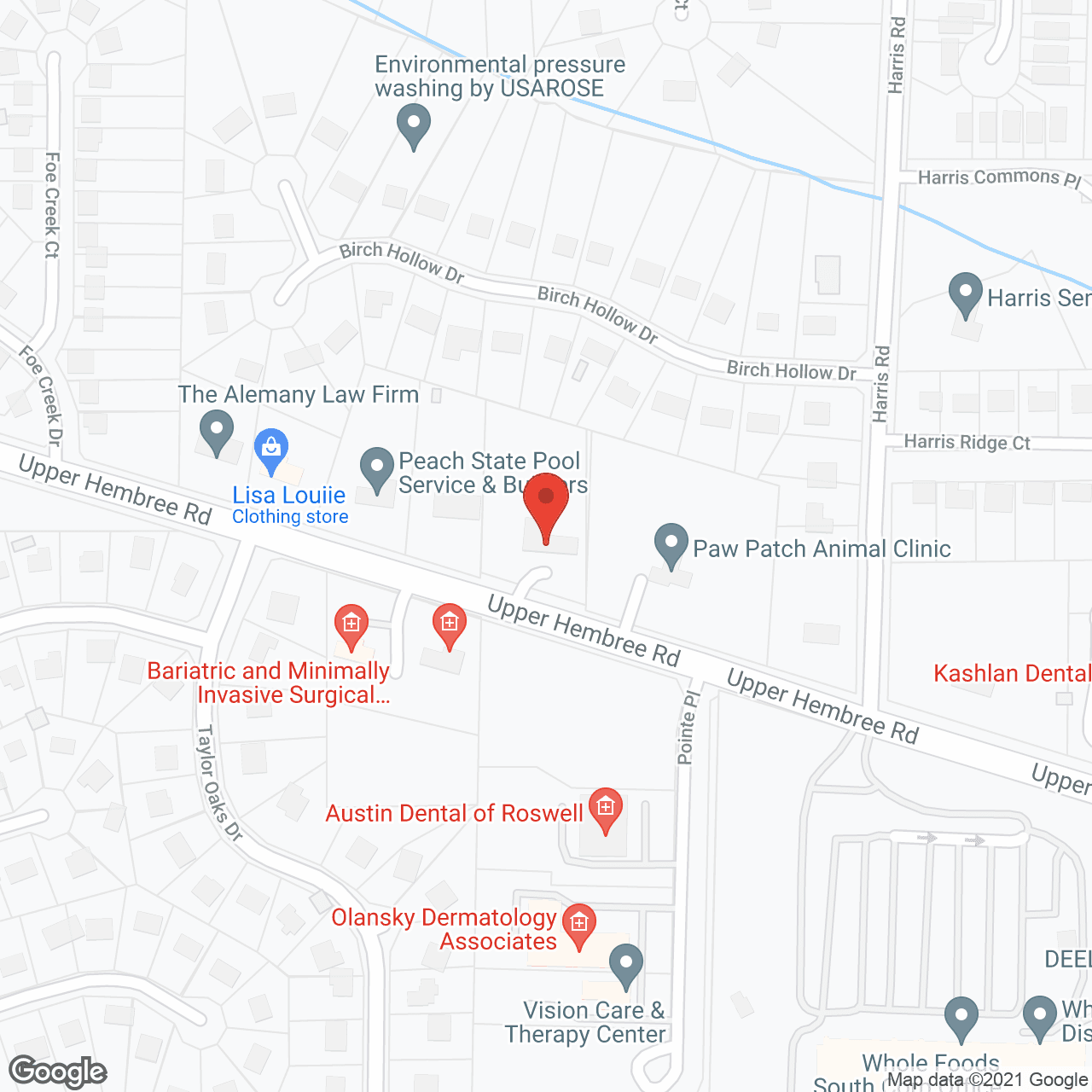 Hembree Senior Care Center in google map