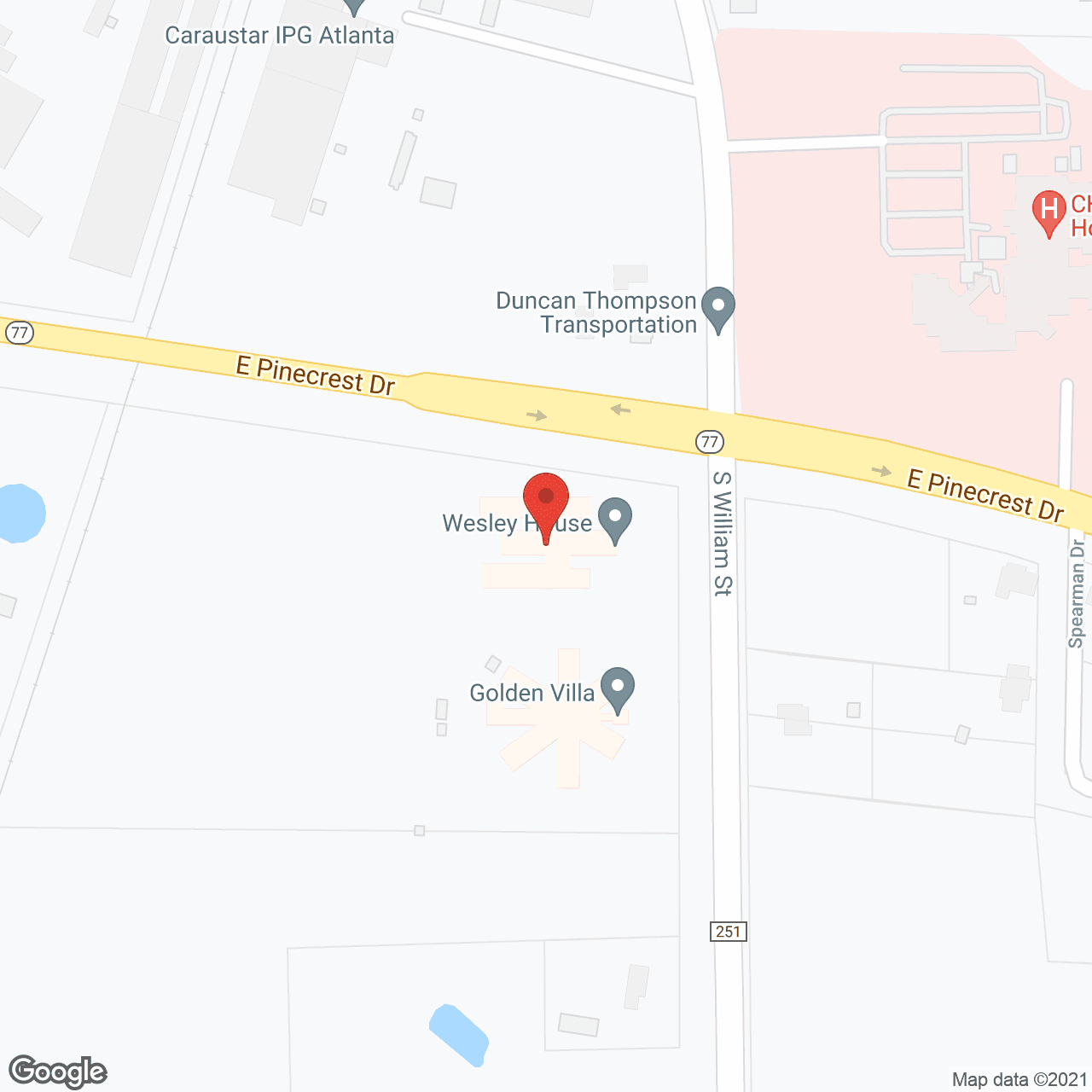 Wesley House - Atlanta in google map