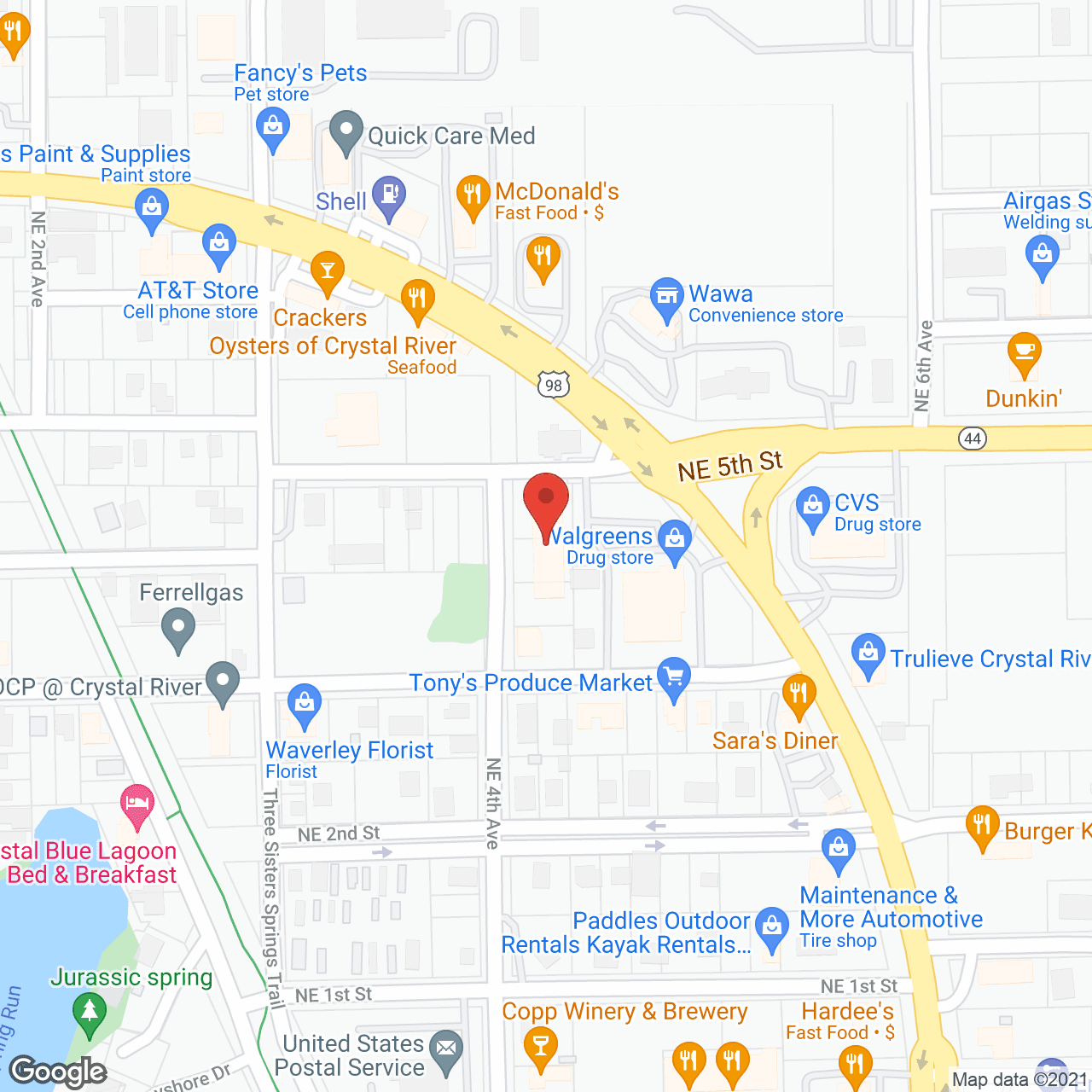 Sunshine Gardens/ Crystal River LLC in google map
