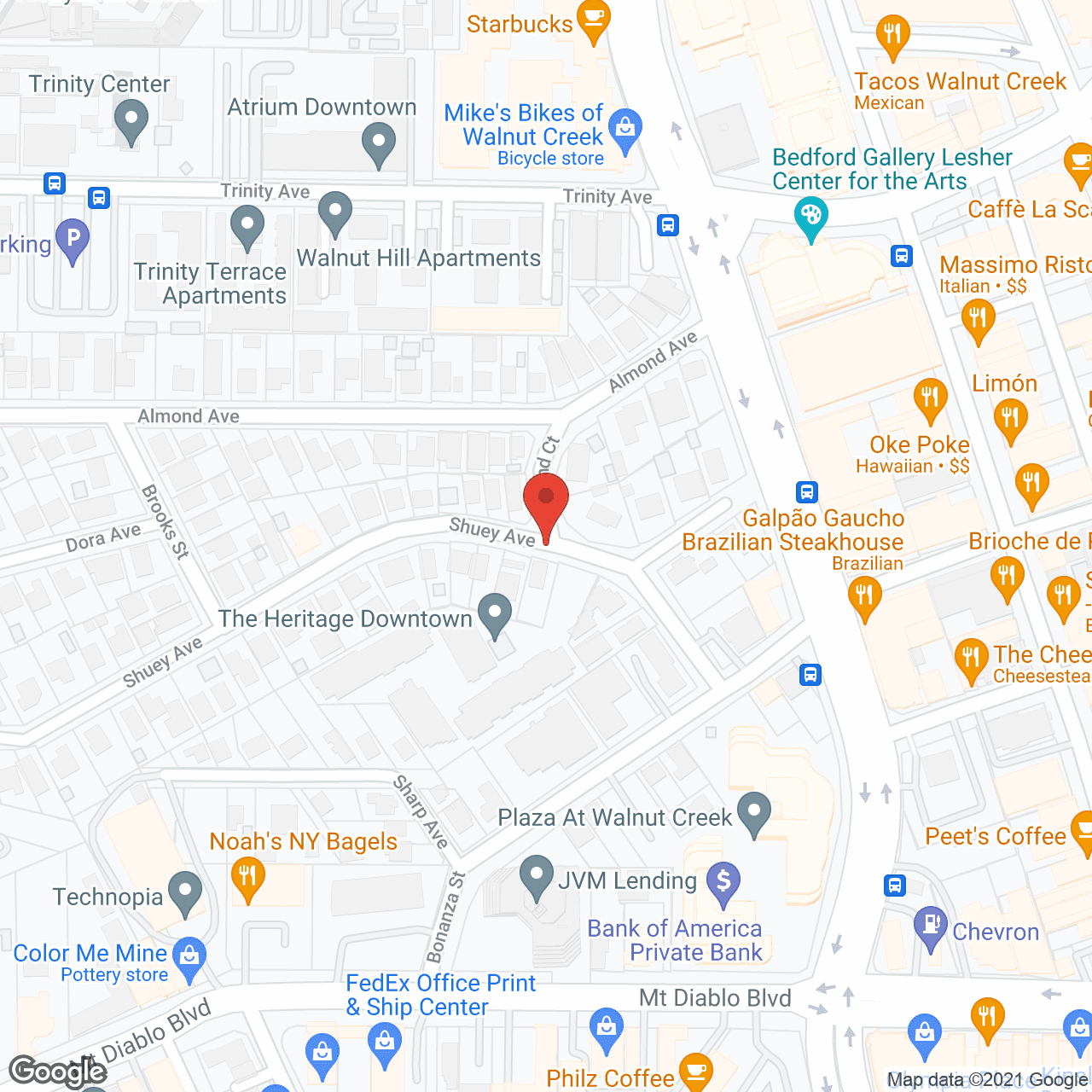 The Heritage Downtown in google map