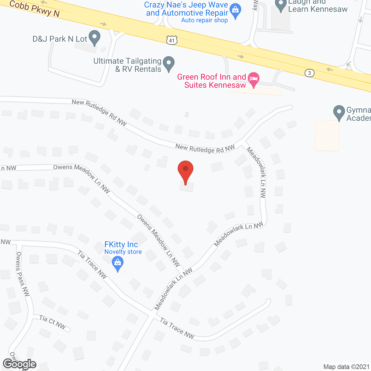 Flora's Senior Living in google map