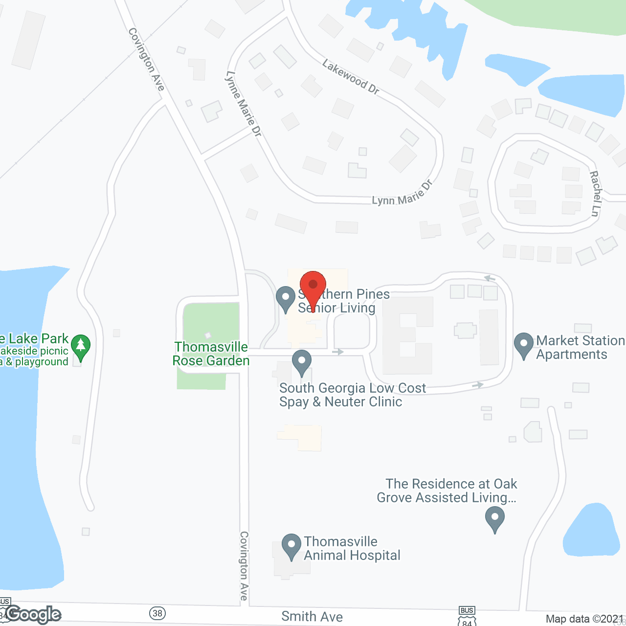 Southern Pines, A Charter Senior Living Community in google map