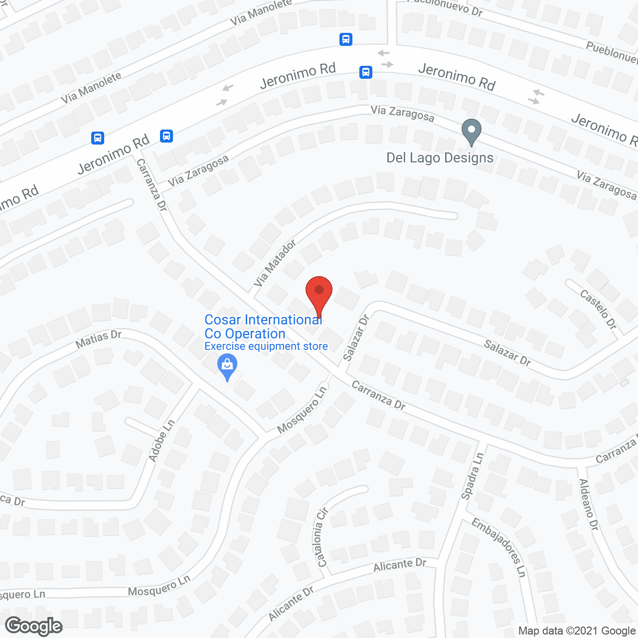 LR Care Home in google map