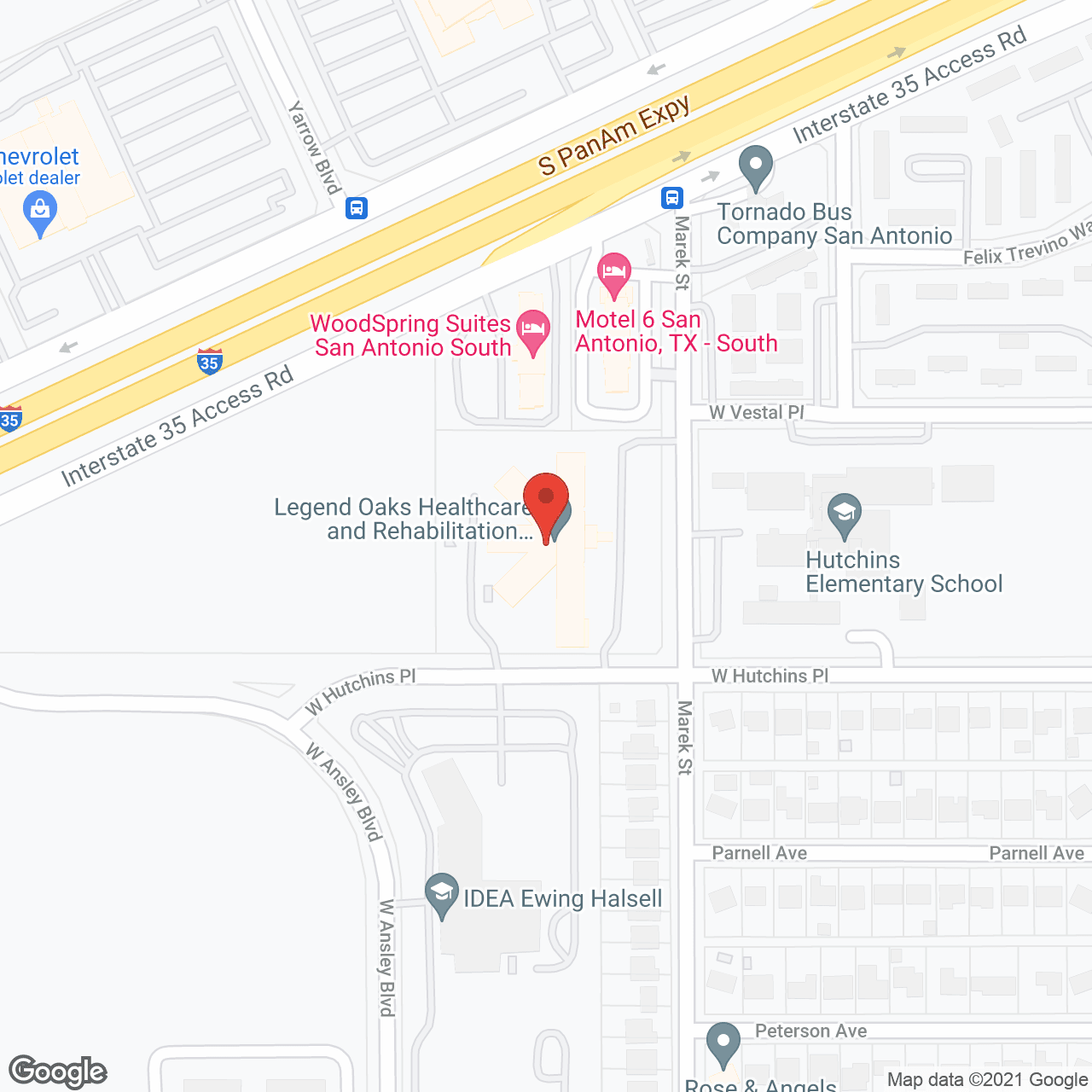 Legend Oaks Healthcare and Rehabilitation - South San Antonio in google map