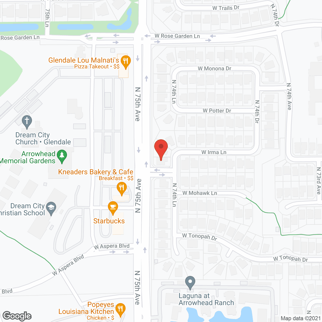 Silver Crown Assisted Living Home in google map