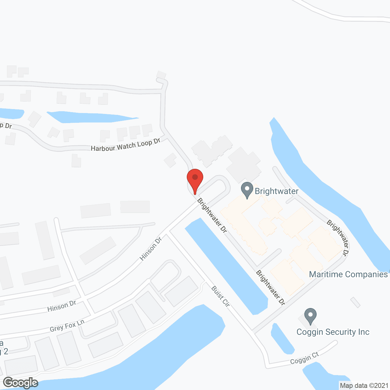 Brightwater Assisted Living in google map
