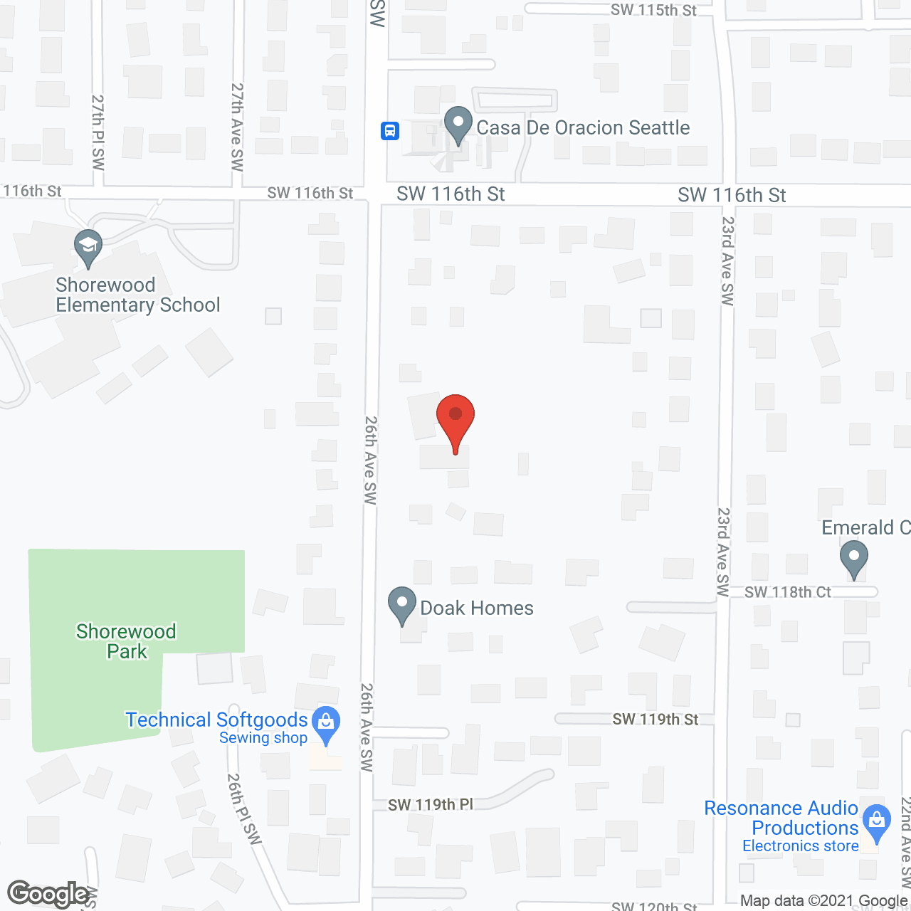 Clark Residence in google map