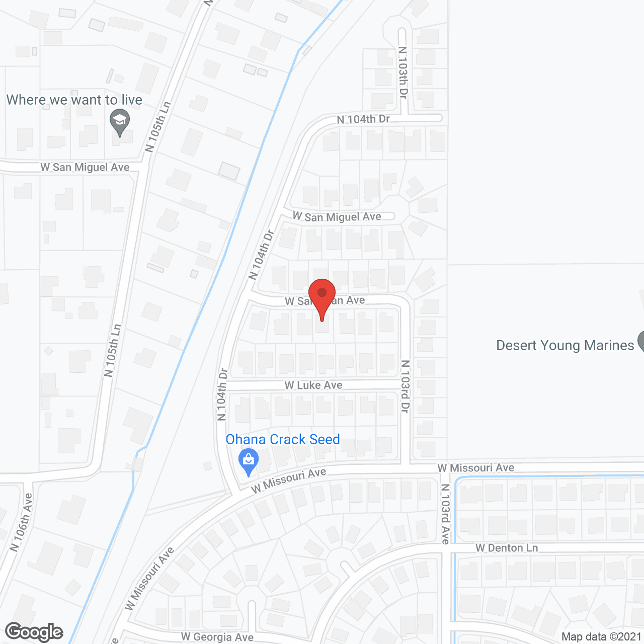 Millenium Assisted Living Home in google map