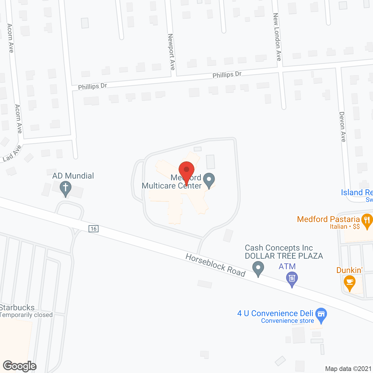 Medford Multicare Center for Living in google map