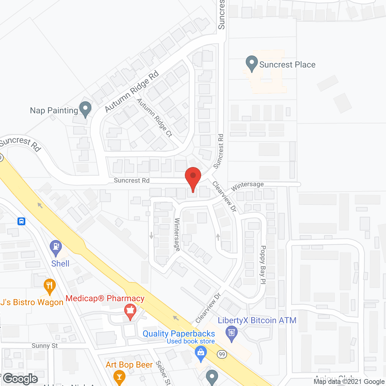 Suncrest Senior Care Home in google map