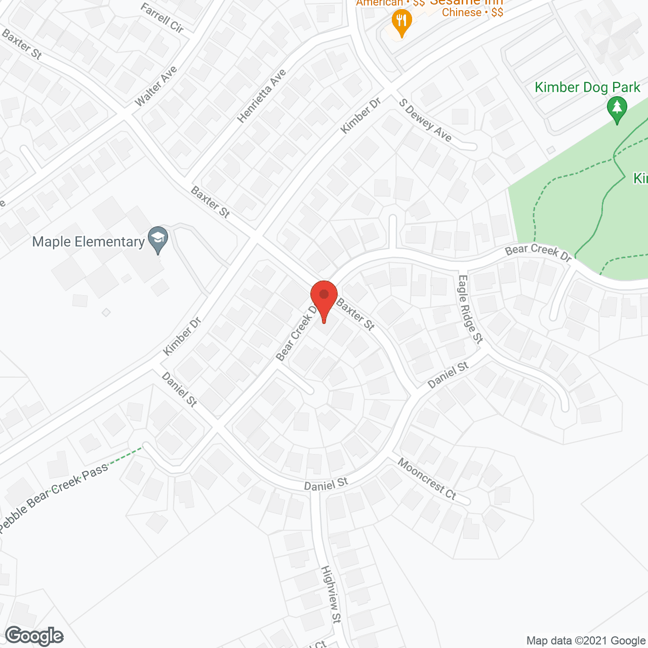 California Care Facility for the Elderly in google map