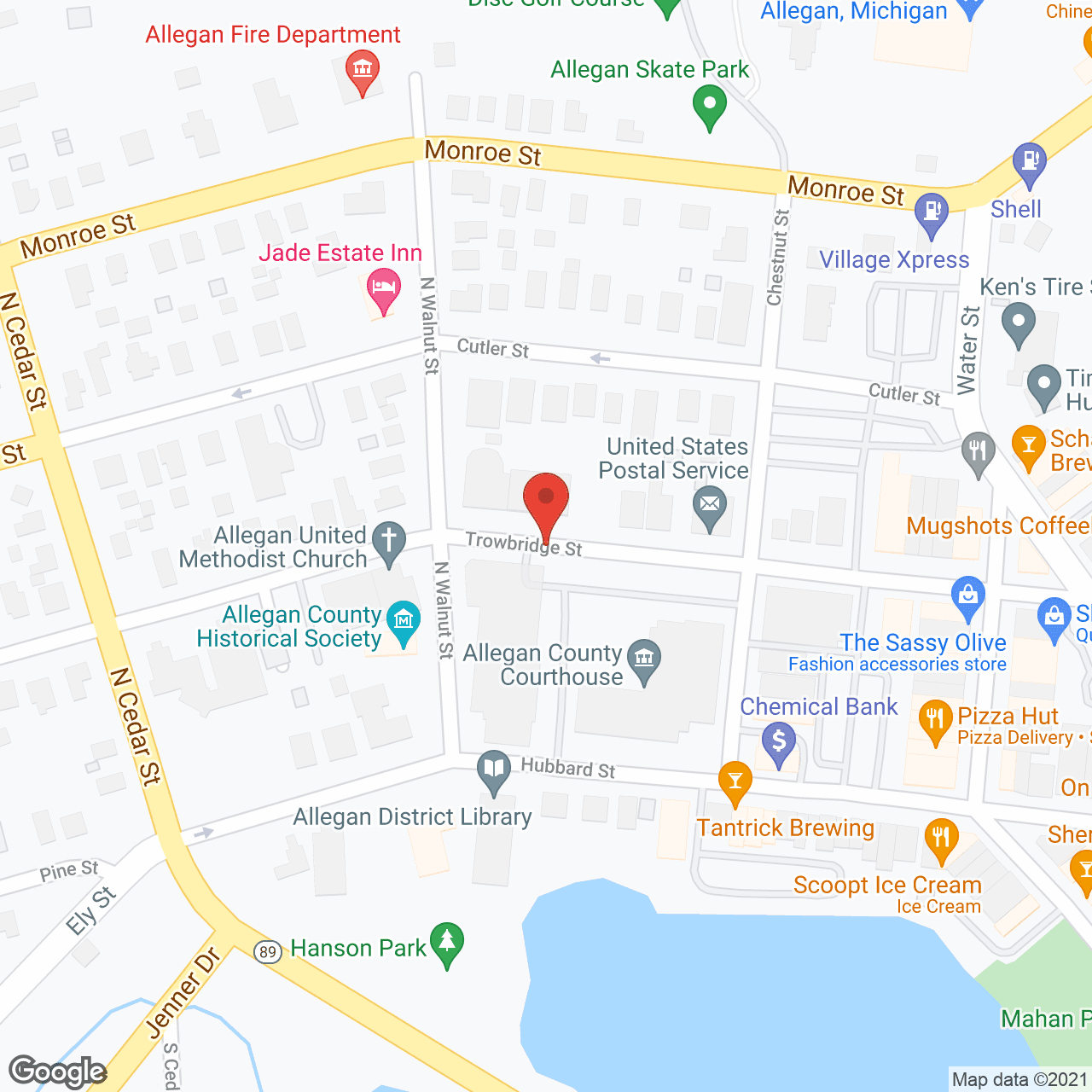 Allegan Senior Residences in google map