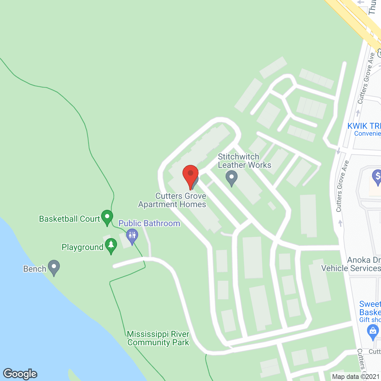 Cutter's Grove in google map