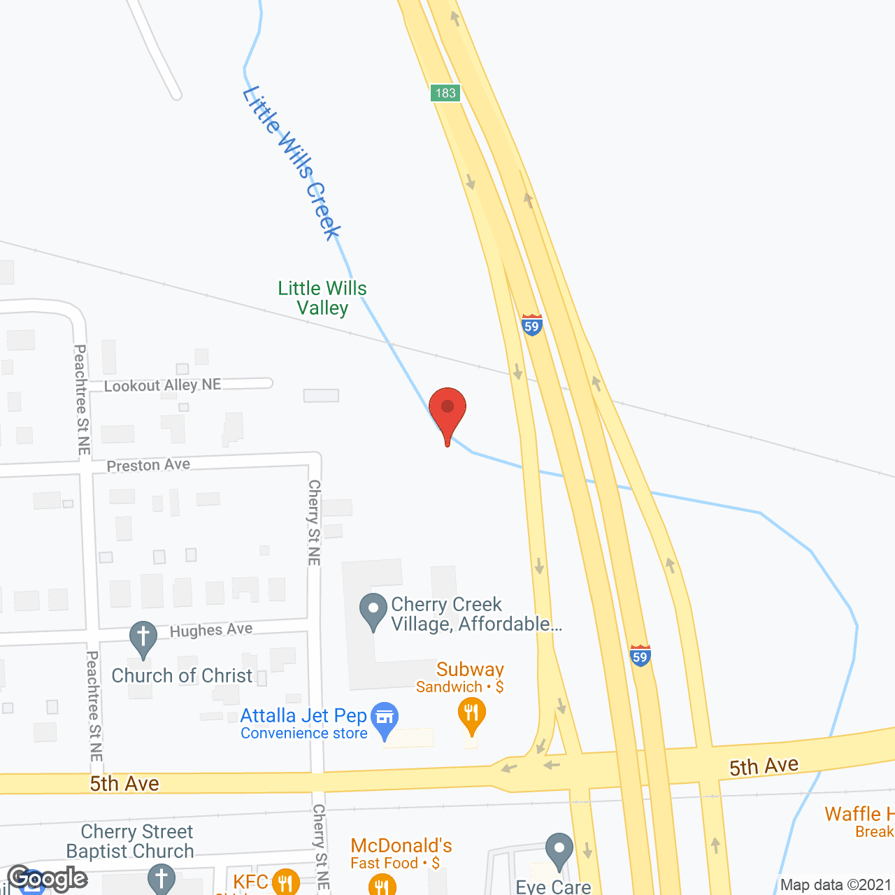 Cherry Creek Village in google map