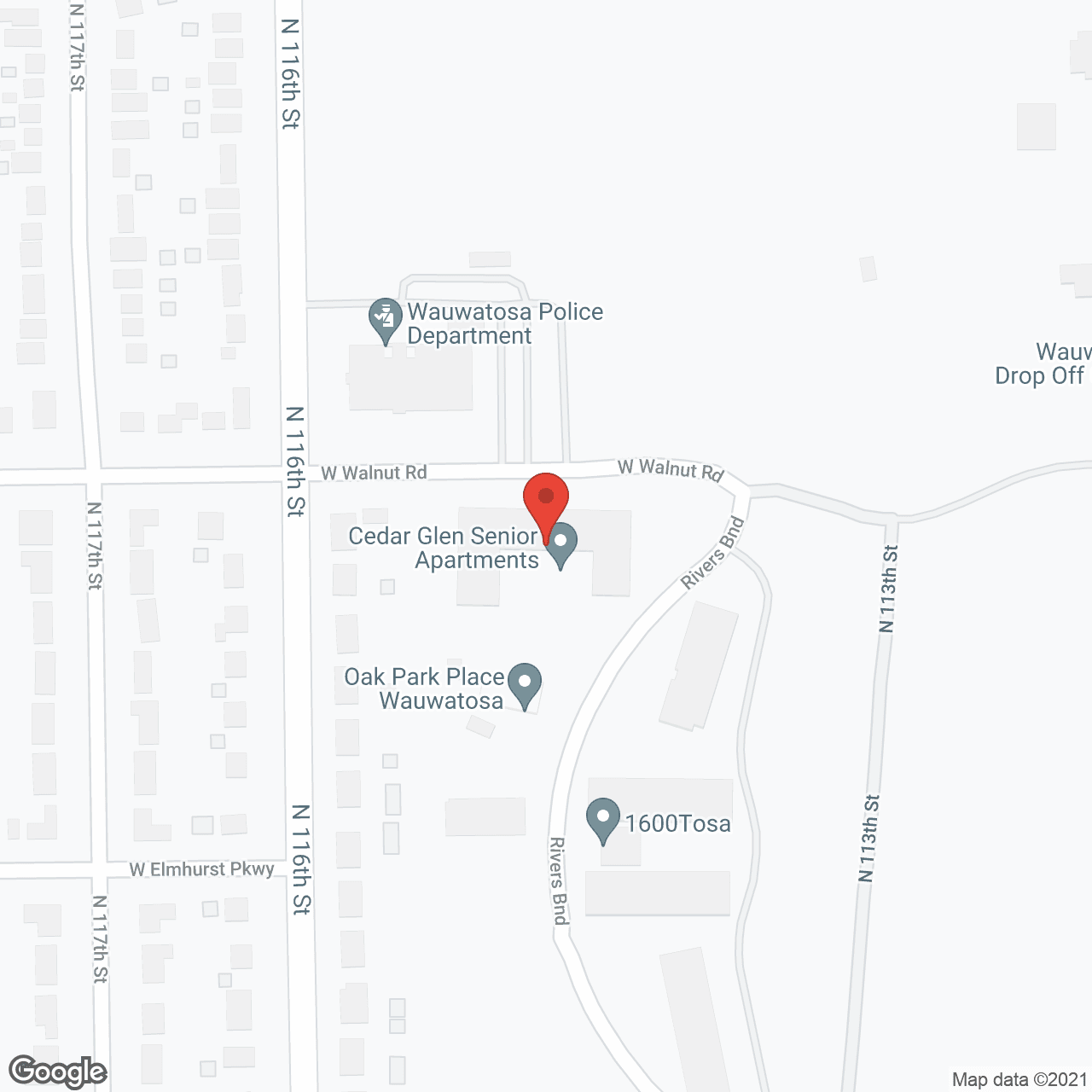 Cedar Glen in google map