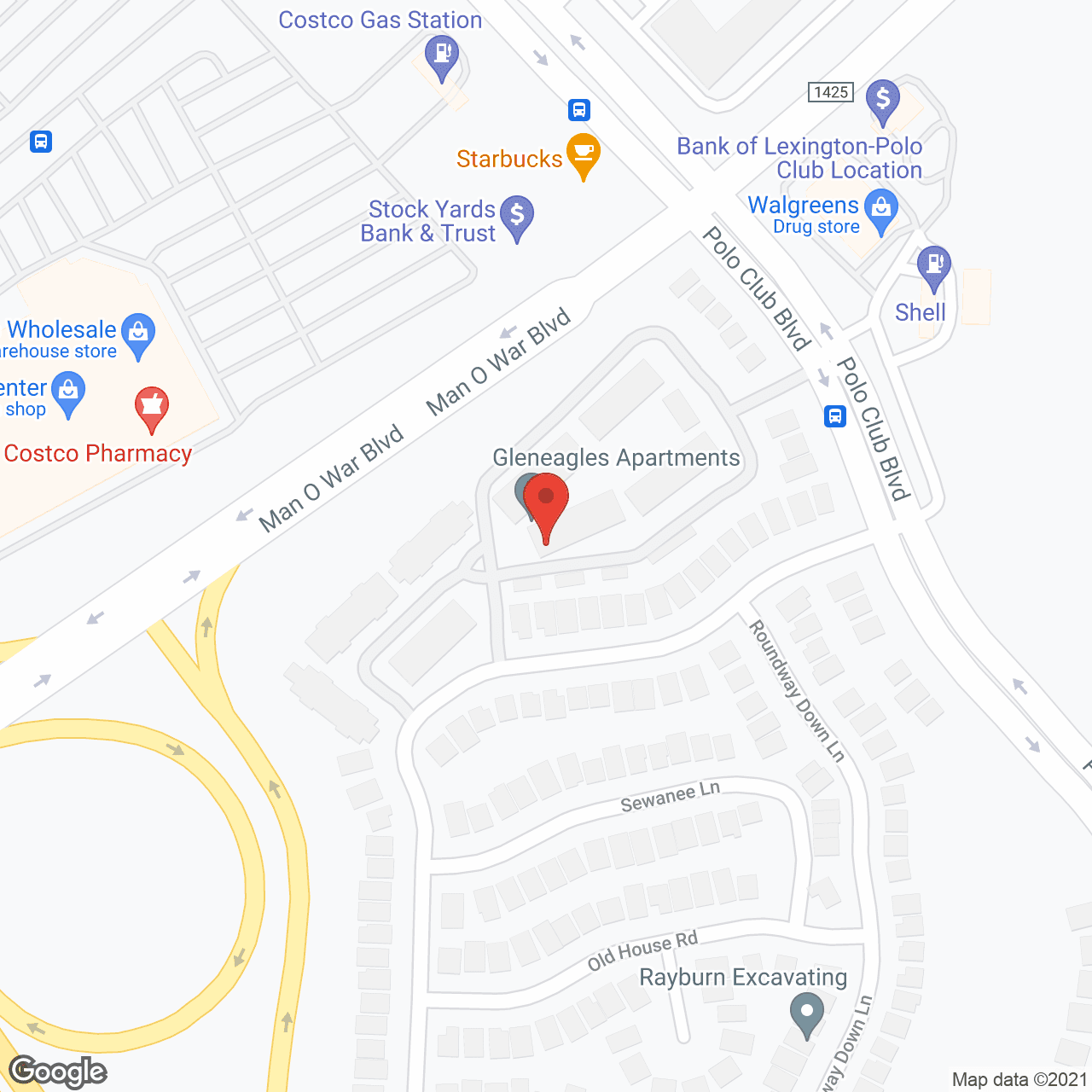 Gleneagles Apartments in google map