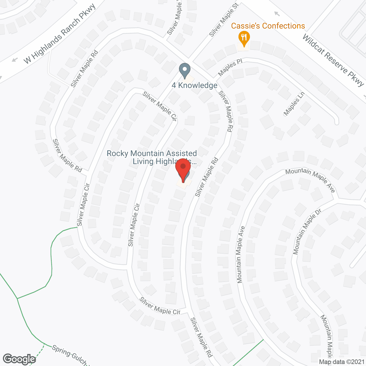 Rocky Mountain Assisted Living in google map