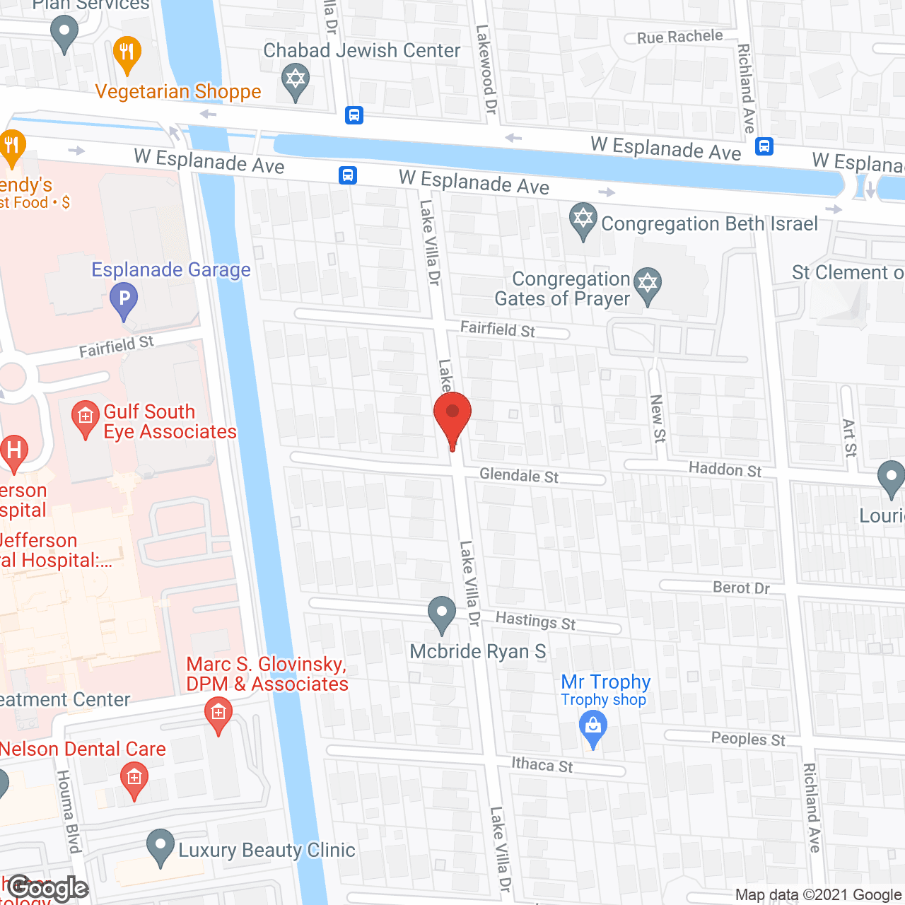 Lake Villa House in google map