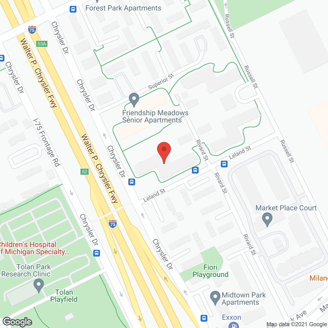 Friendship Meadows in google map