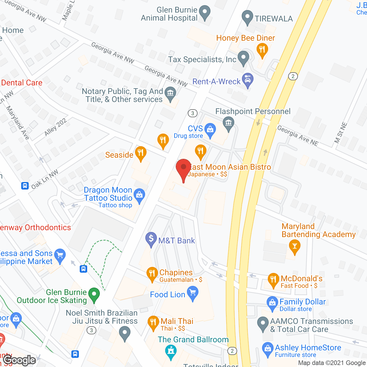 Glen Burnie Town Apartments in google map