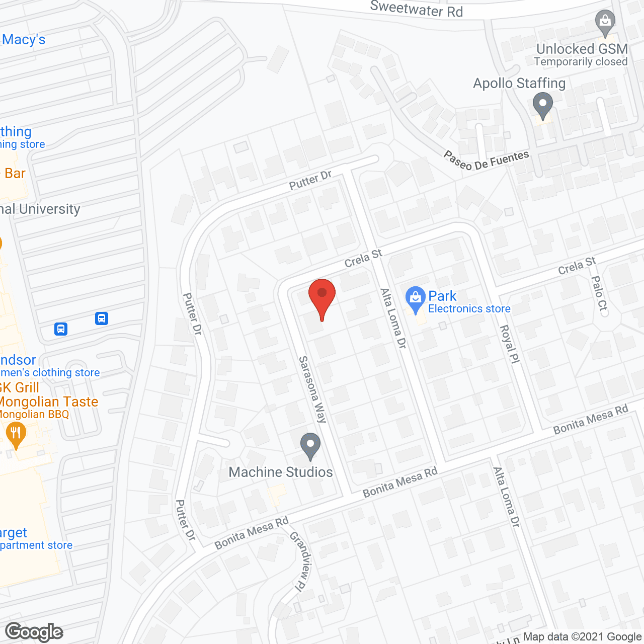 Sarasona Home Care in google map