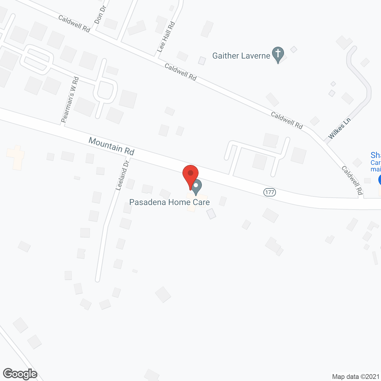 Pasadena Home Care in google map