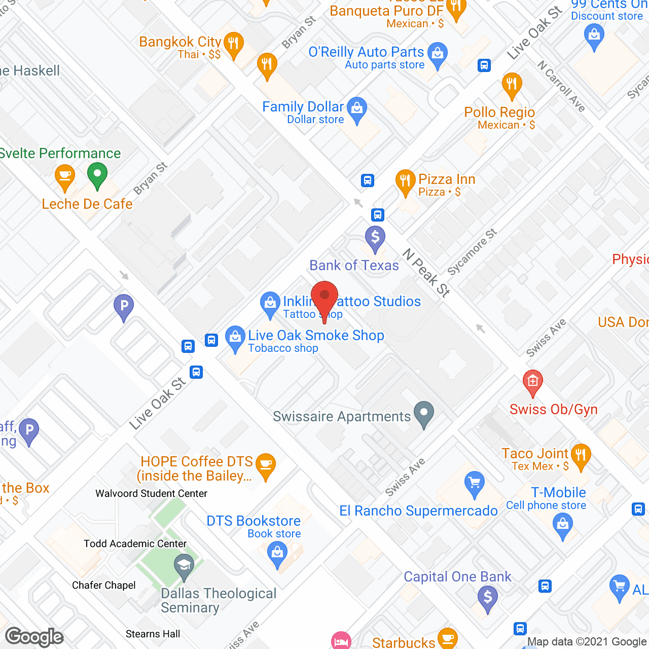 The Dallas Center of Rehabilitation in google map