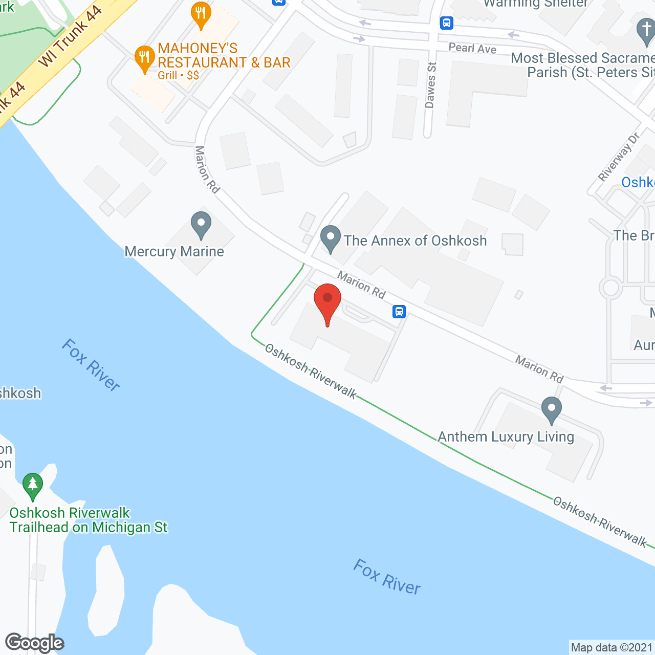 The Rivers Apartments in google map