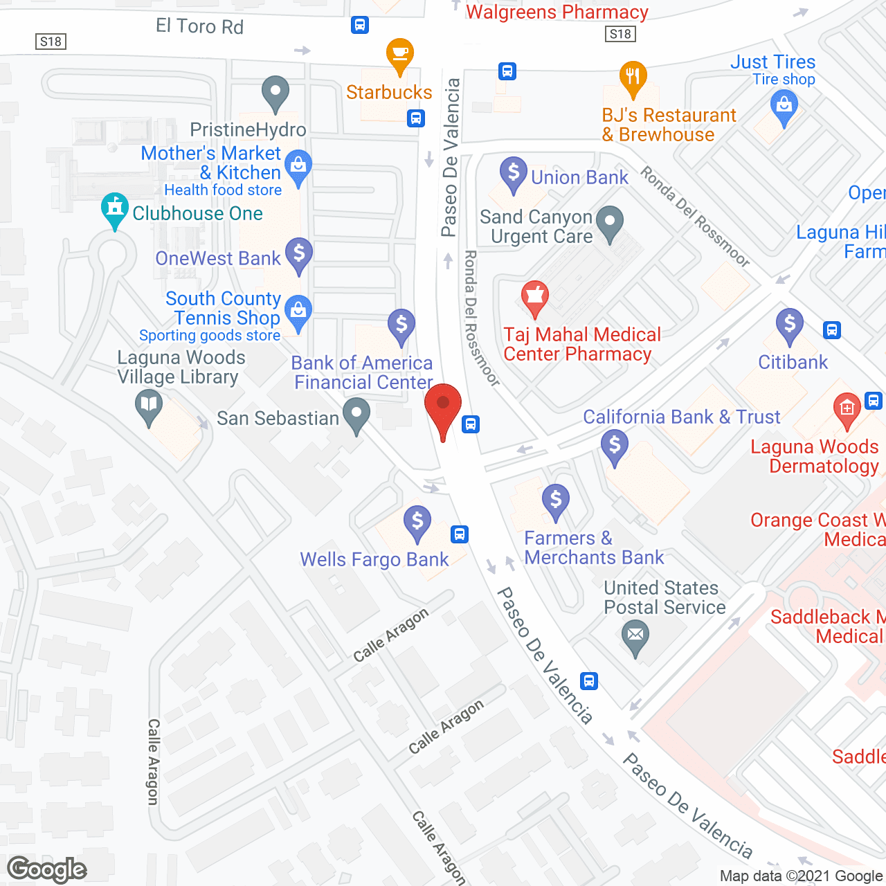 San Sebastian in google map