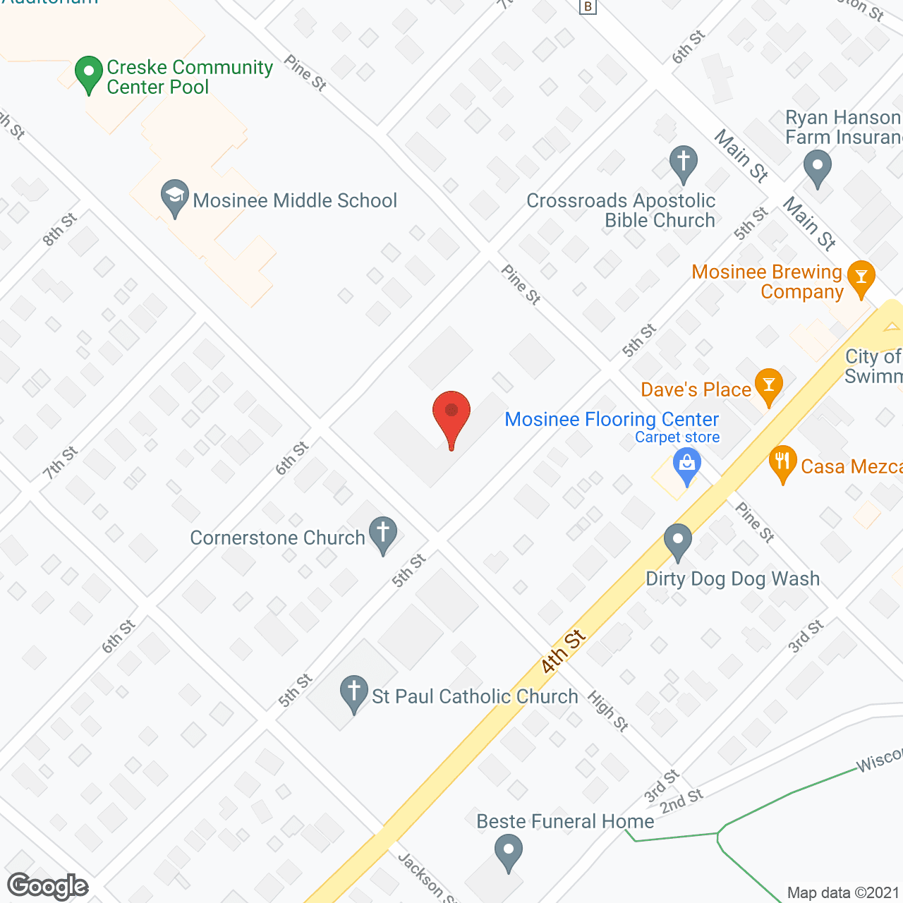 Maplewood Apartments in google map