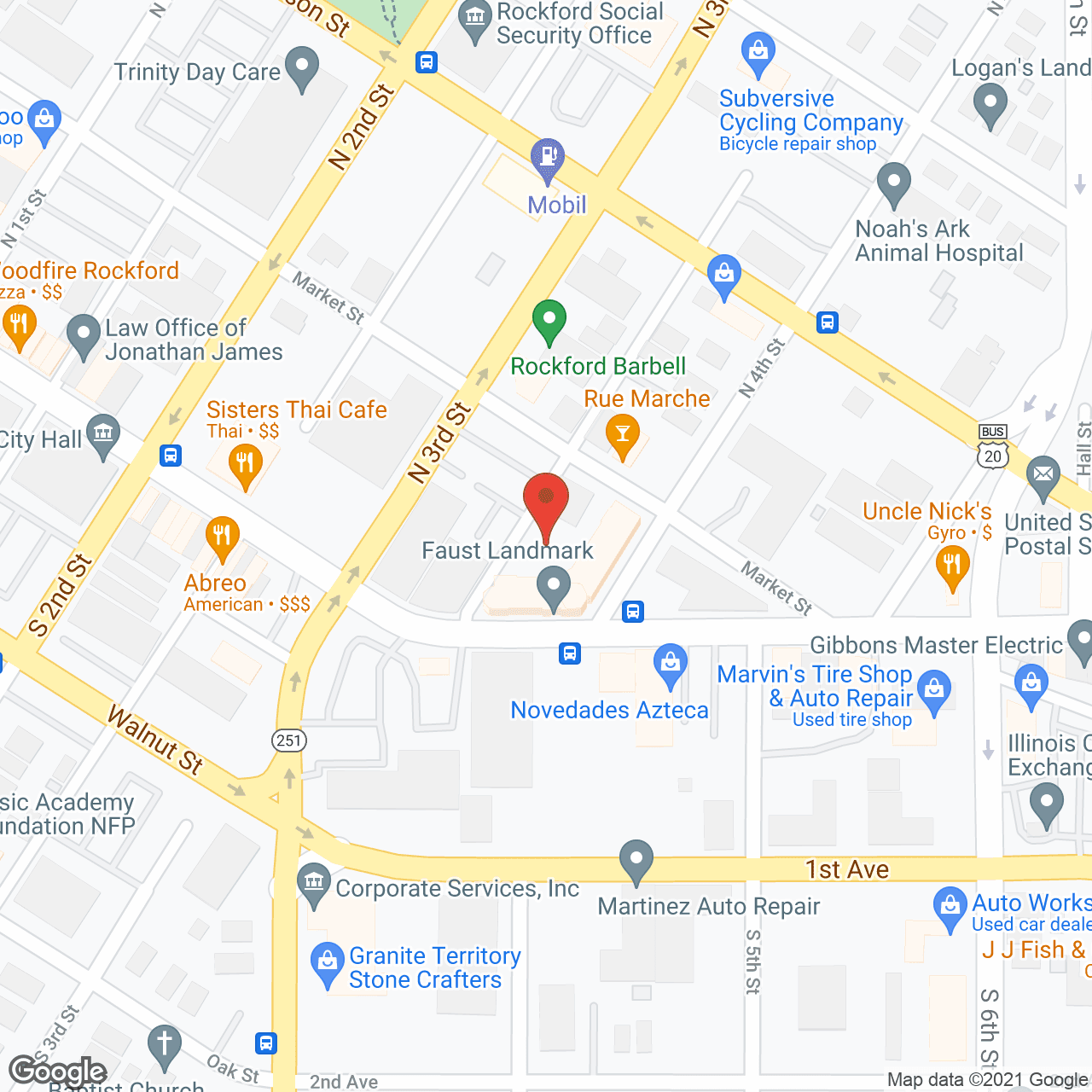 Faust Landmark Apartments in google map
