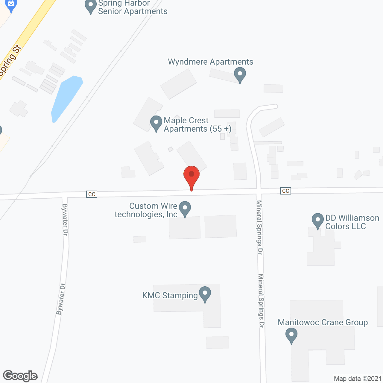 Maple Crest Apartments in google map