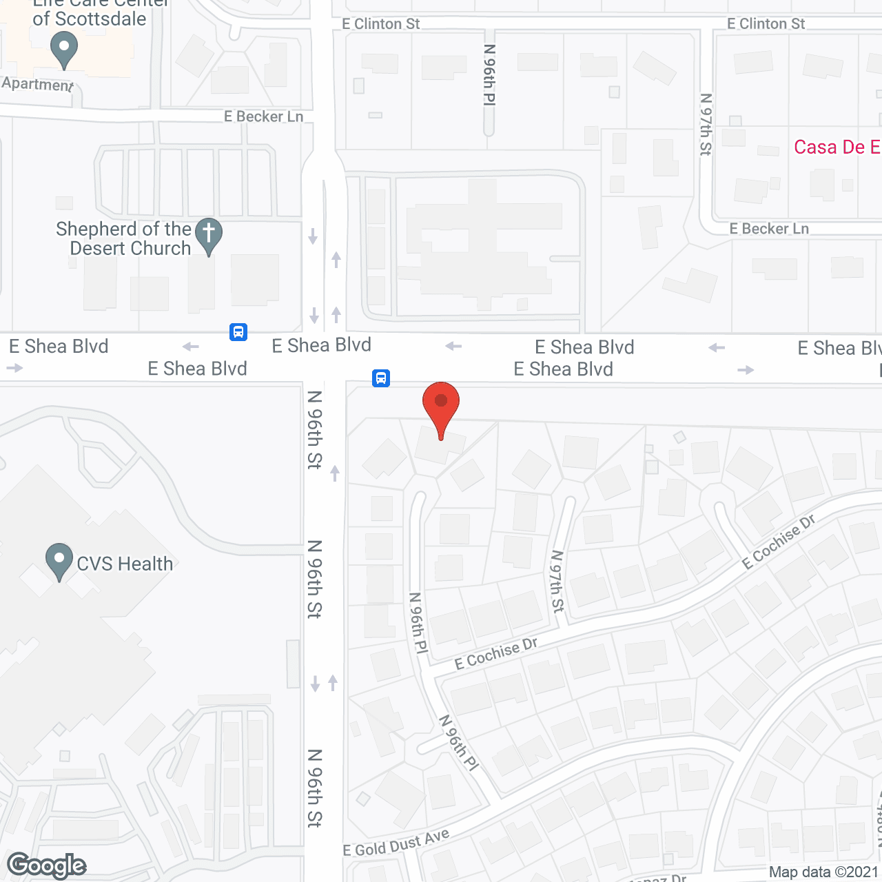 Central Scottsdale Assisted Living in google map