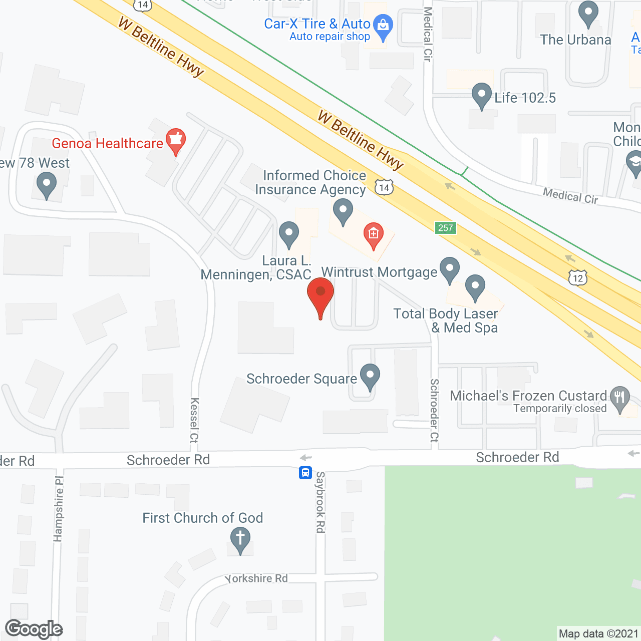 Wellington Circle Apartments in google map