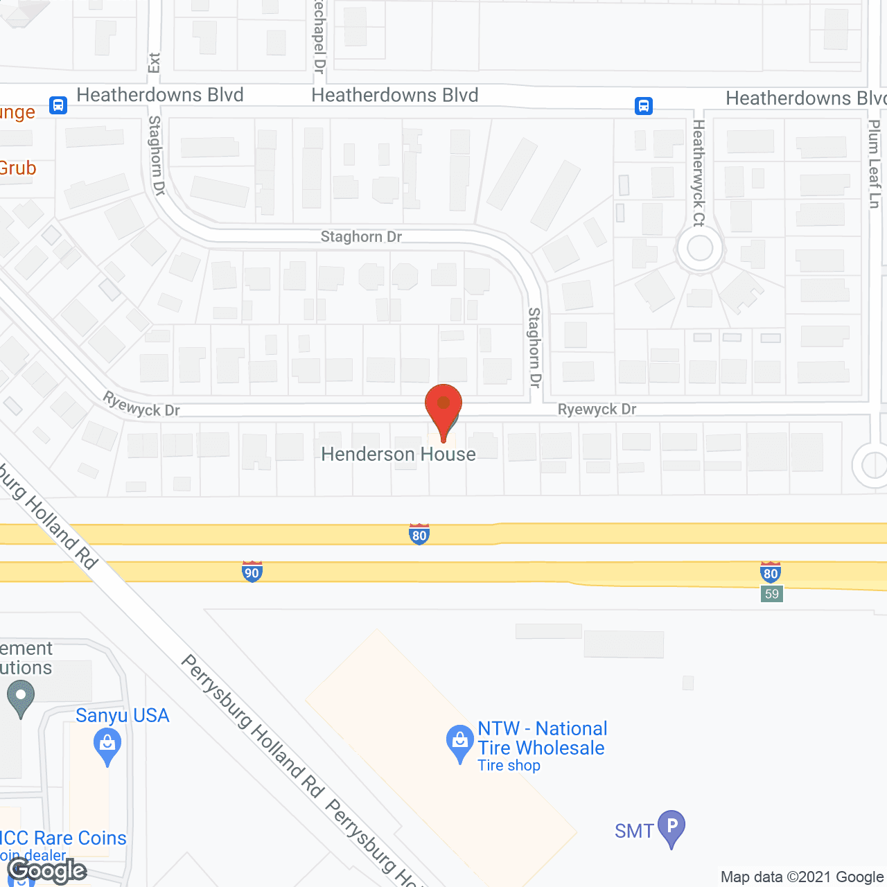 Henderson House Assisted Living in google map