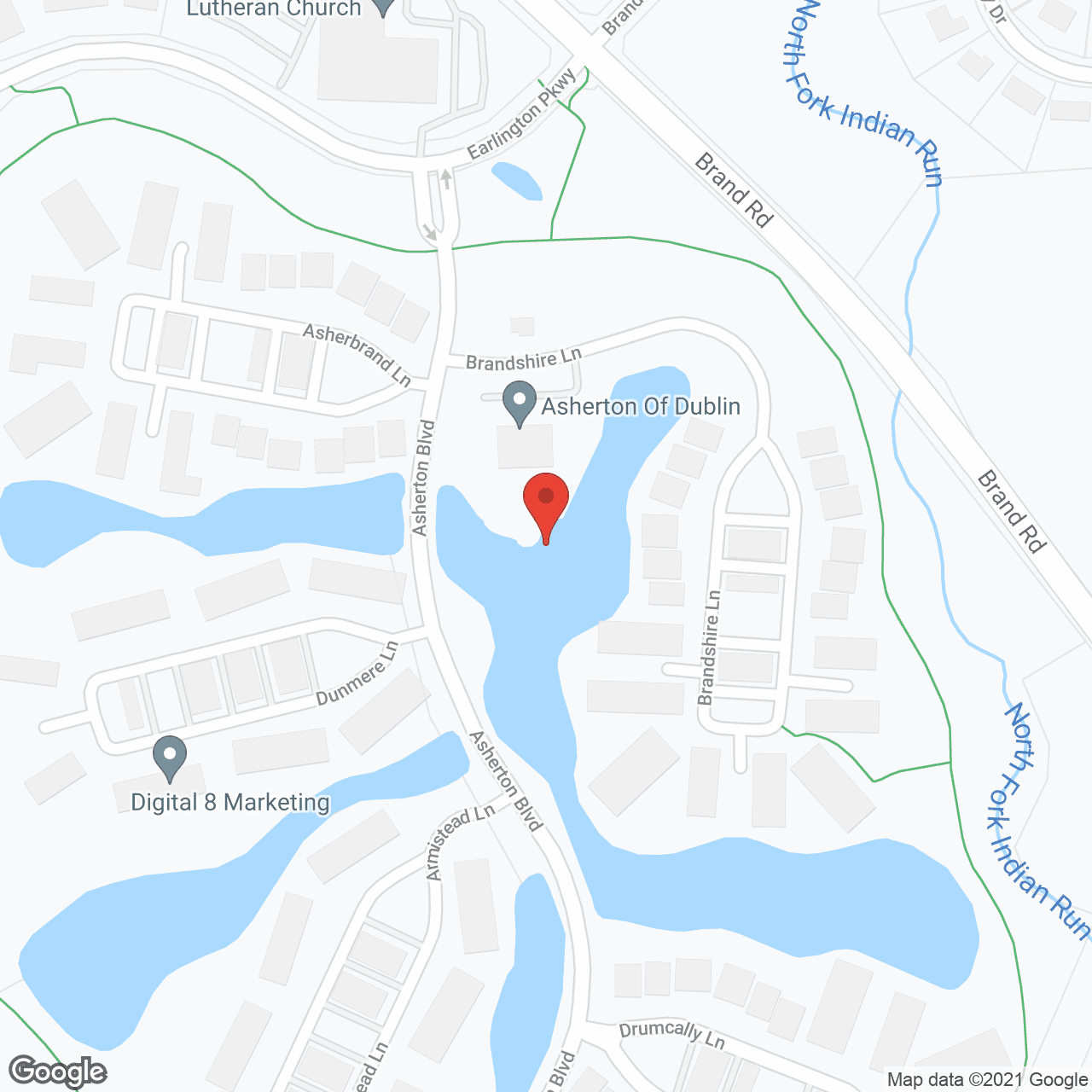 Asherton of Dublin in google map