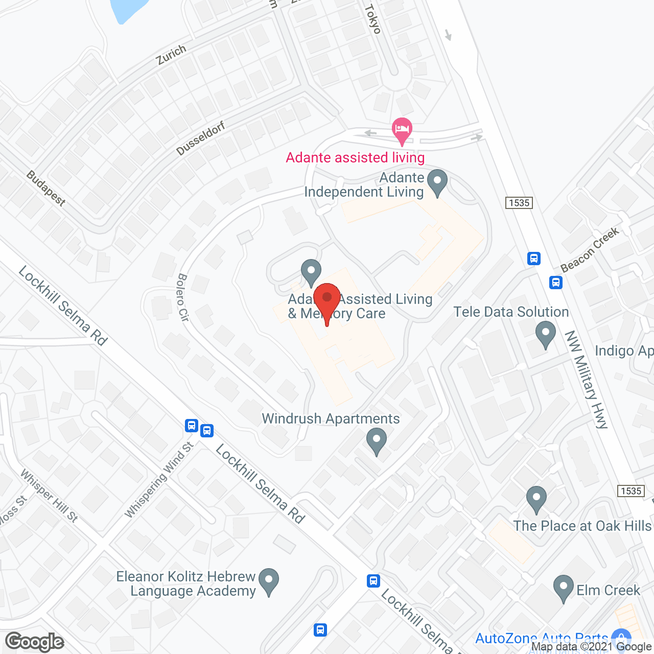Adante Assisted Living and Memory Care in google map