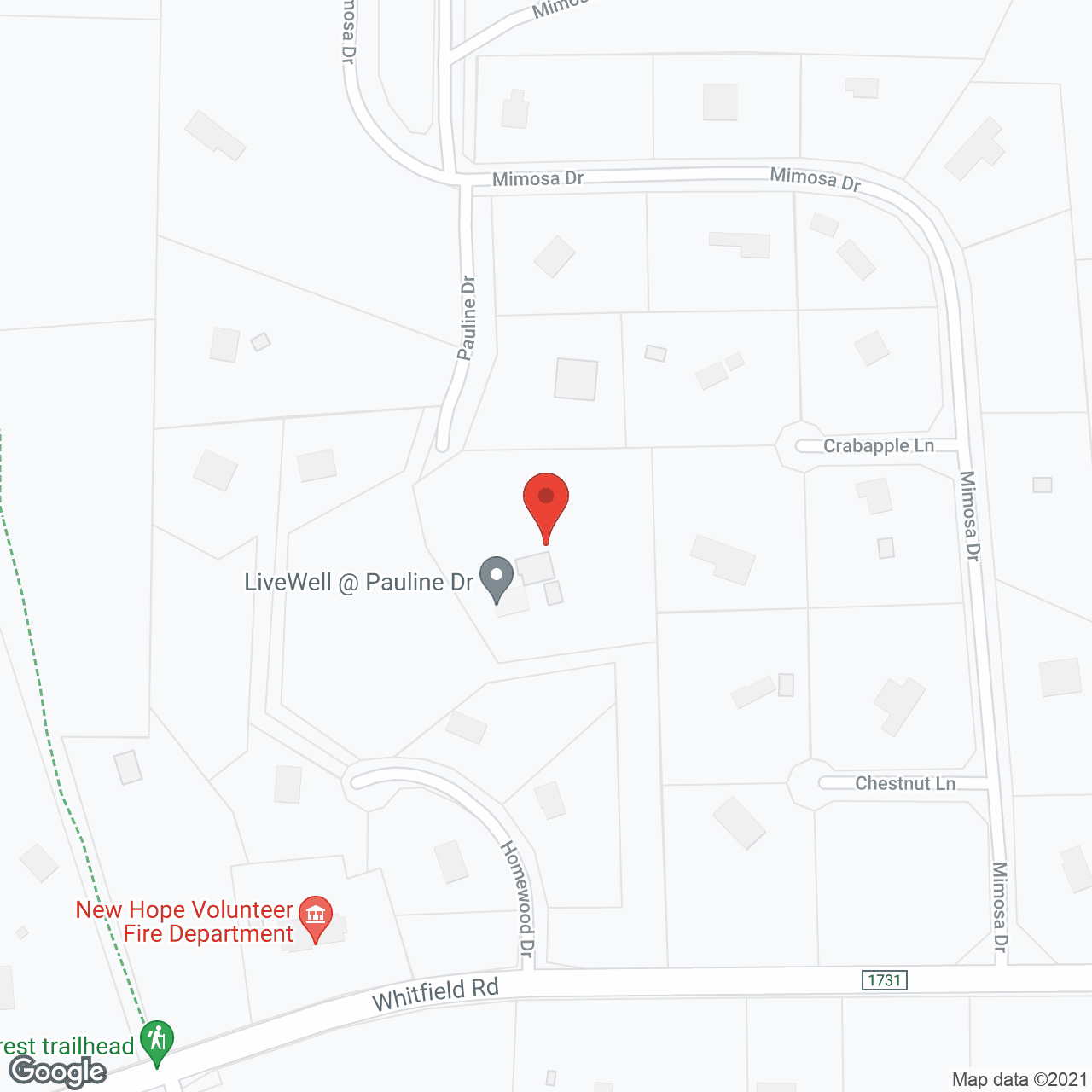 LiveWell Assisted Living in google map