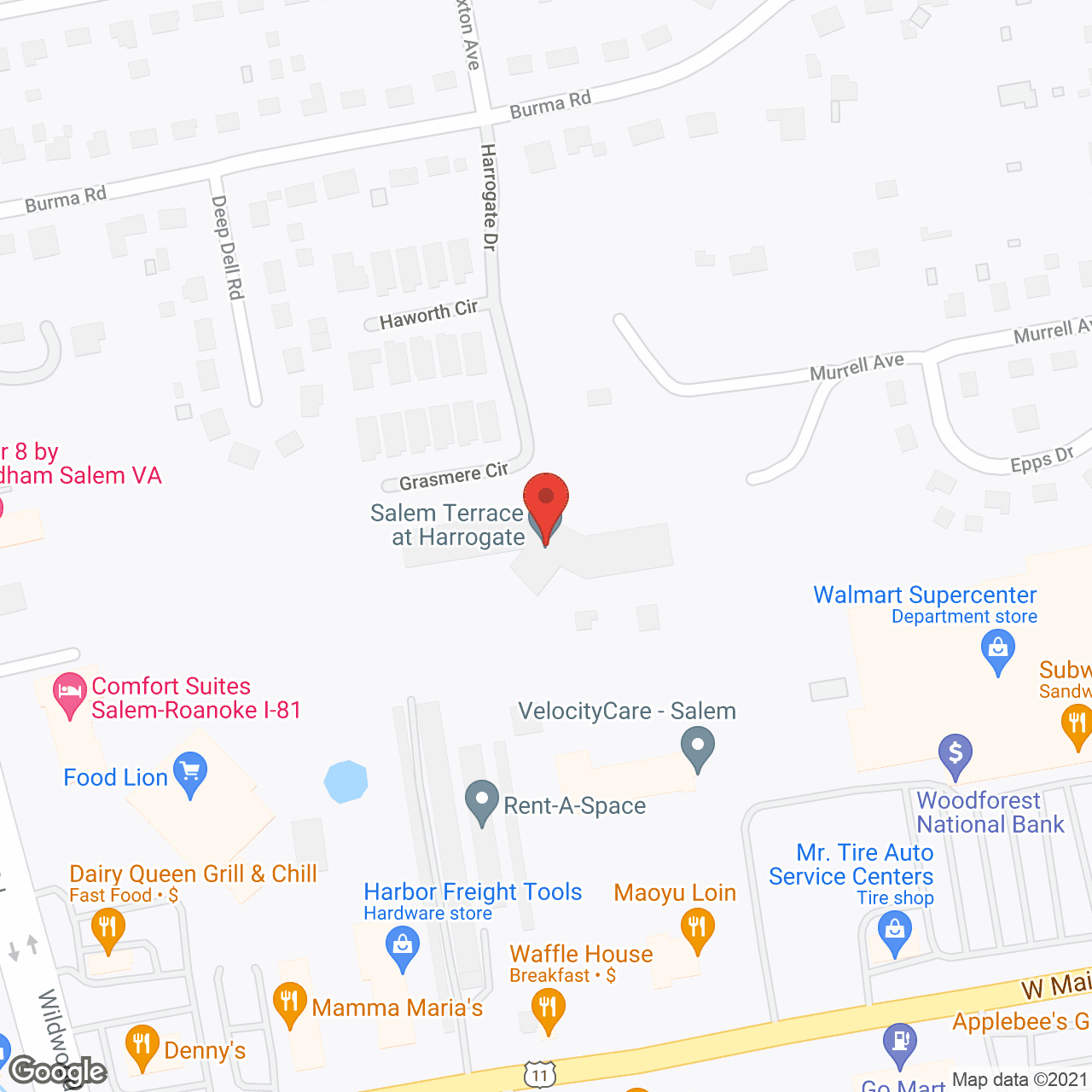 Friendship Salem Terrace in google map